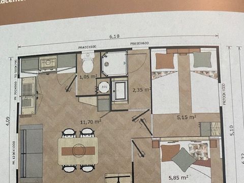 CHALET 5 personnes - Chalet contemporain Isard 2 chambres 1sdb LV TV Terrasse