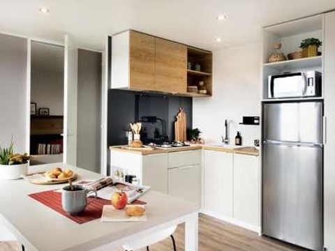 MOBILHOME 4 personnes - Bergons TV LV Terrasse semi-couverte