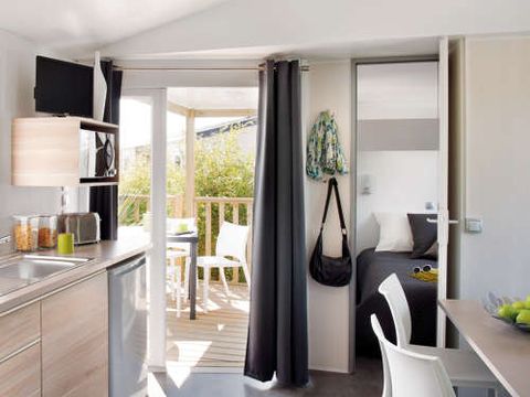 MOBILHOME 4 personnes - Bergons TV LV Terrasse semi-couverte