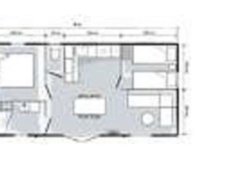 MOBILHOME 4 personnes - Bergons TV LV Terrasse semi-couverte
