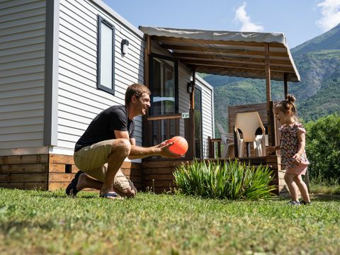 MOBILHOME 4 personnes - Bergons TV LV Terrasse semi-couverte
