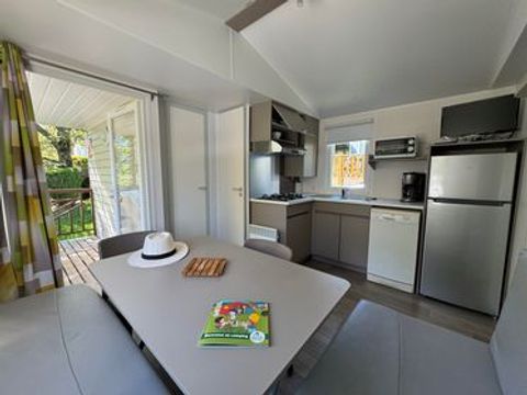 MOBILHOME 5 personnes - Mobil-home Gavarnie 2 chambres  TV LV Terrasse semi couverte