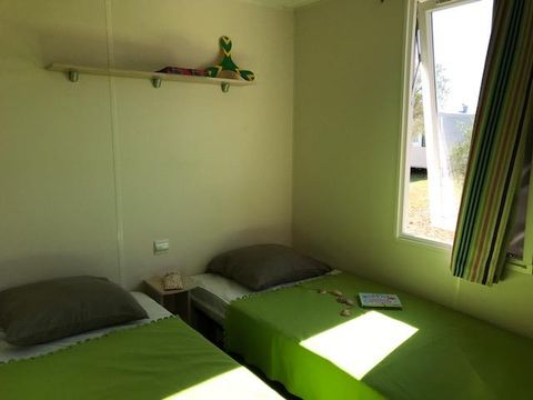 Mobilhome 4 personnes - Top Alto premium 29m² - 2 chambres - Terrasse semi-couverte 11m² +TV - Lave vaisselle - Clim+wifi
