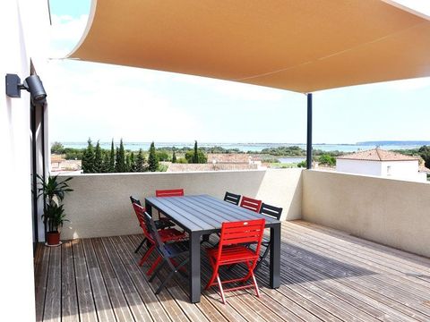 VILLA 8 personnes - CASA PALMA villa avec piscine privée, vue sur étang de La Palme - 4 chambres - grande terrasse bois