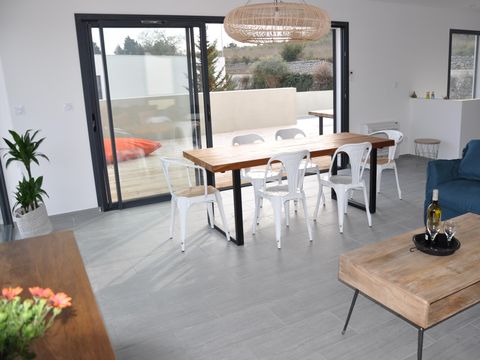 VILLA 8 personnes - CASA PALMA villa avec piscine privée, vue sur étang de La Palme - 4 chambres - grande terrasse bois