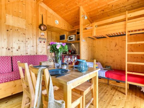 Unique 5 personnes - Cabane en bois sur Pilotis 2 Pièces 5 Personnes