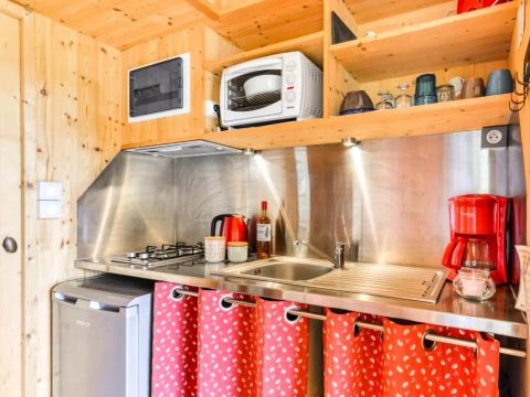 Unique 5 personnes - Cabane en bois sur Pilotis 2 Pièces 5 Personnes
