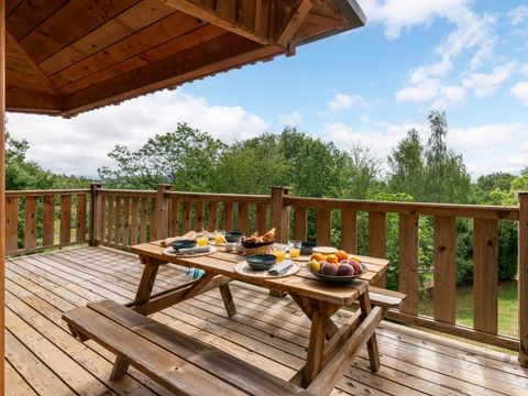 Hébergement 5 personnes - CABANE dans les arbres 24m² / 1 chambre - terrasse couverte