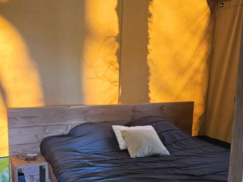 Tente en toile et en bois 6 personnes - Wood Lodge XL 4 Pièces 6 Personnes