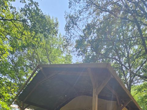 LODGE 4 personnes - Tente SAFARI LODGE NATURE SANDERS  2 chambres - terrasse couverte (pas de salle de bain privée)