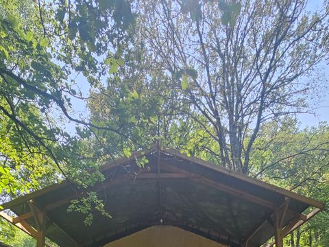 LODGE 4 personnes - Tente SAFARI LODGE NATURE SANDERS  2 chambres - terrasse couverte (pas de salle de bain privée)