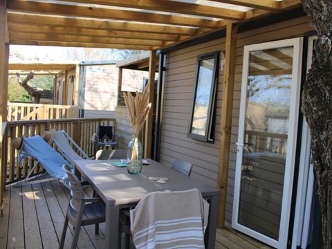 MOBILHOME 4 personnes - Moorea 52 m² - 3 pièces - 2 chambres - Jacuzzi privatif - Climatisation