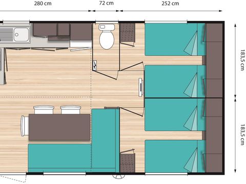 MOBILHOME 6 personnes - n°29 + 42