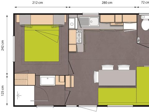 MOBILHOME 6 personnes - n°29 + 42