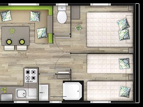 MOBILHOME 4 personnes - Mobil Home 4 places - n°27, n°39, n°40, n°41 et 45