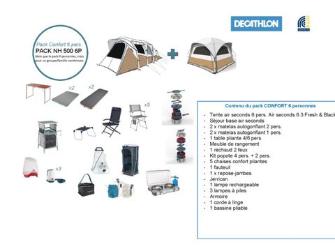 TENTE 6 personnes - LE PRET A CAMPER 6 PERSONNES