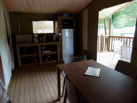 TENTE TOILE ET BOIS 5 personnes - Wood Lodge