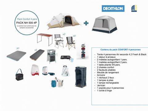 TENTE 4 personnes - LE PRET A CAMPER 4 PERSONNES