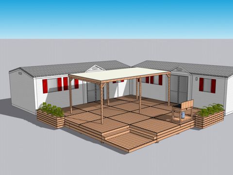 MOBILHOME 12 personnes - 6 chambres platine tribu (super cordelia)