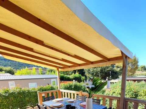 Mobilhome 6 personnes - MH EVASION, 33.3m², 3 ch, clim, Terrasse