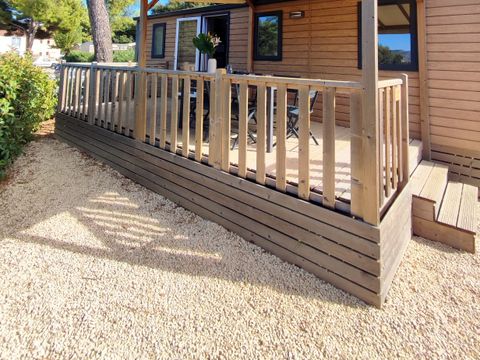 Mobilhome 6 personnes - MH EVASION, 33.3m², 3 ch, clim, Terrasse