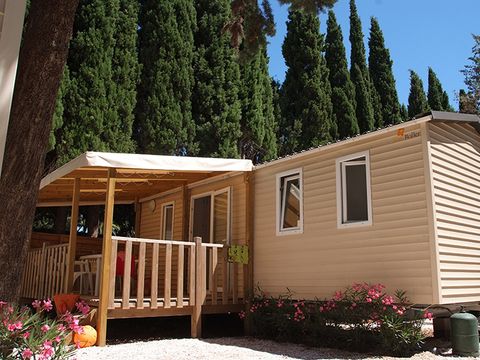 MOBILHOME 2 personnes - Mobil-home Méditerranée - 21m² - 2 chambres + terrasse couverte