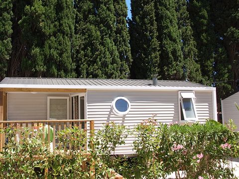 MOBILHOME 2 personnes - Mobil Home Îles D'or - 23m² - 2 chambres + terrasse semi-couverte