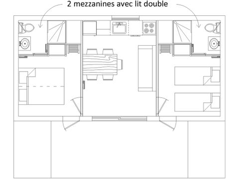 CHALET 8 personnes - CH2 ECOLOCHIC PAYSAGE 37 m²