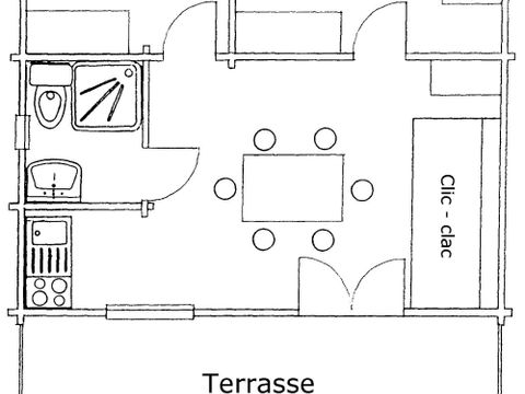 CHALET 7 personnes - CH2 TRADITION 32 m²