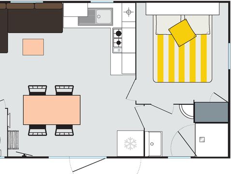MOBILHOME 6 personnes - 3 chambres