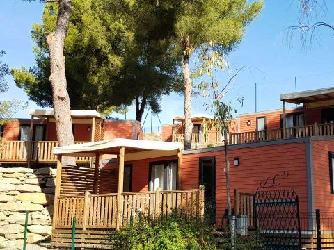 MOBILHOME 6 personnes - Mobil-Home En Vau 4 Pièces 6 Personnes Climatisé + TV