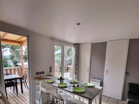 MOBILHOME 6 personnes - Mobil-Home En Vau 4 Pièces 6 Personnes Climatisé + TV