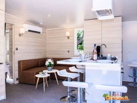MOBILHOME 4 personnes - Cottage VIP 3 Pièces 4 Personnes Climatisé + TV