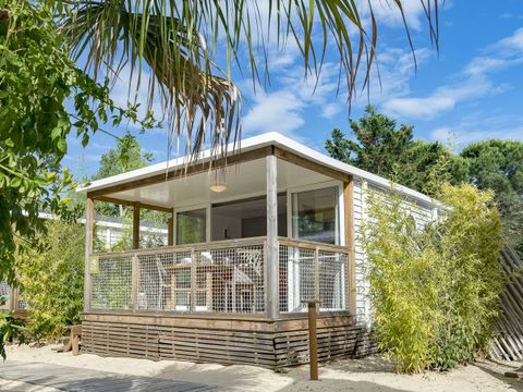 MOBILHOME 4 personnes - COTTAGE ROBINSON 4p 2ch clim ****