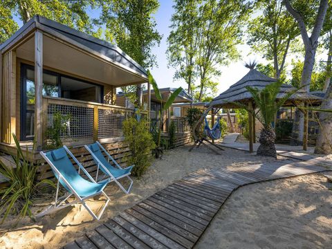 MOBILHOME 4 personnes - COTTAGE ROBINSON 4p 2ch clim ****