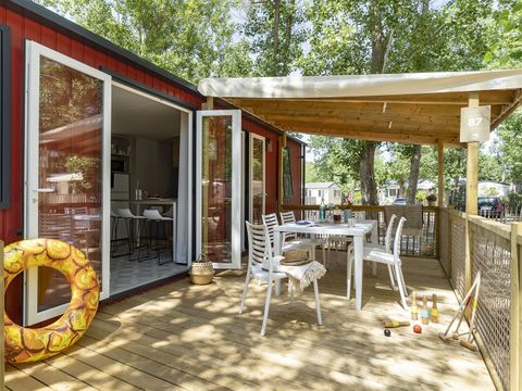 MOBILHOME 6 personnes - COTTAGE 6p 3ch clim ****