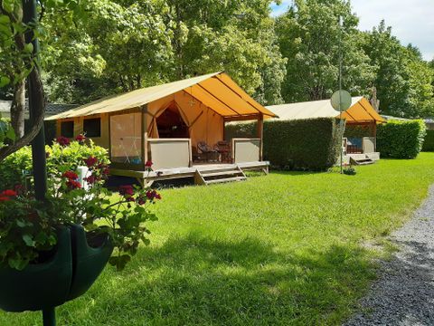 Tente en toile et en bois 5 personnes - Lodge