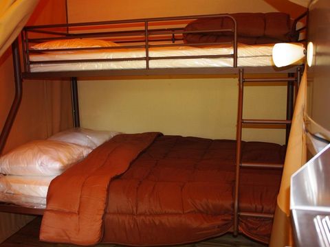 Tente en toile et en bois 5 personnes - Lodge