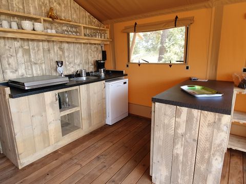 TENTE TOILE ET BOIS 6 personnes - Eco-Lodge WOODY 3 chambres