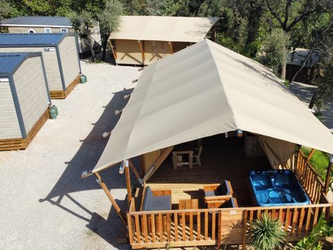 TENTE TOILE ET BOIS 6 personnes - Eco-Lodge WOODY 3 chambres