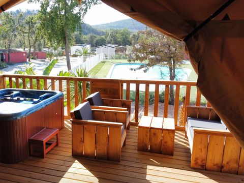 TENTE TOILE ET BOIS 6 personnes - Eco-Lodge WOODY 3 chambres