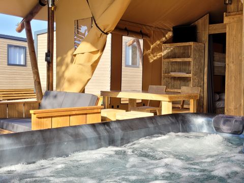 TENTE TOILE ET BOIS 4 personnes - Eco-Lodge WOODY 2 chambres