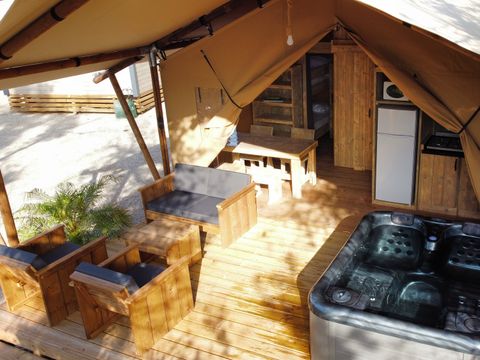 TENTE TOILE ET BOIS 4 personnes - Eco-Lodge WOODY 2 chambres