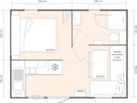 MOBILHOME 5 personnes - Mobil-home Confort 28m² - 2 chambres 5 Personnes + TV + Clim 5 pers