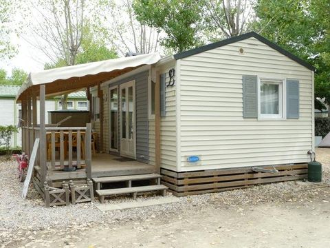 MOBILHOME 6 personnes -  Mobil-home Confort 28m² - 3 chambres + TV + Clim 6 pers