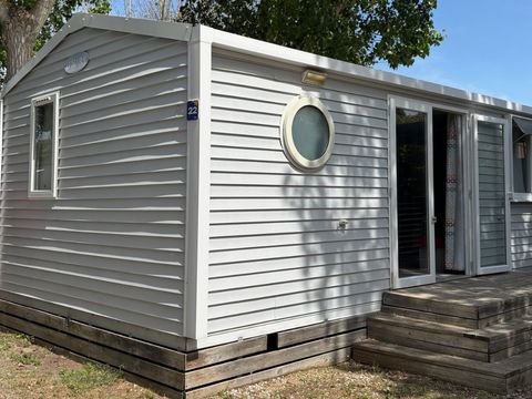 MOBILHOME 6 personnes - Mobil-home Premium 30m² - 3 chambres - TV + clim + lave vaisselle ou lave linge 6 pers