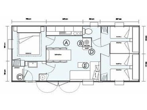 MOBILHOME 6 personnes - Mobil-home Premium 30m² - 3 chambres - TV + clim + lave vaisselle ou lave linge 6 pers