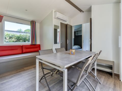 MOBILHOME 6 personnes - Mobil-home Premium 30m² - 3 chambres - TV + clim + lave vaisselle ou lave linge 6 pers