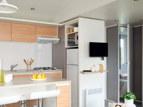MOBILHOME 6 personnes - Mobil-home Premium 30m² - 3 chambres - TV + clim + lave vaisselle ou lave linge 6 pers