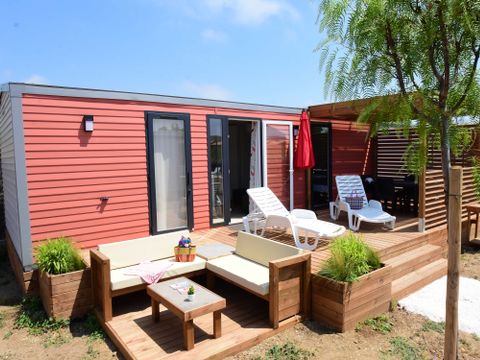 MOBILHOME 4 personnes - Mobil home Premium Plus 32m²-2 chambres - 2SDB+TV+Clim+Draps+Serviettes+Lits faits+Ménage final incl 4 pers
